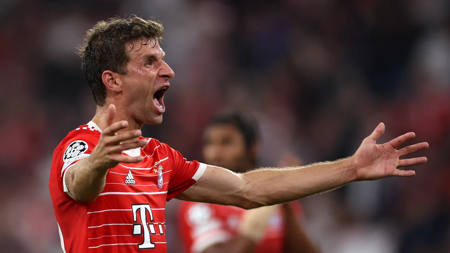 Thomas Muller, durante el partido de Champions contra el Barça Thomas Muller, durante el partido de Champions contra el Barça