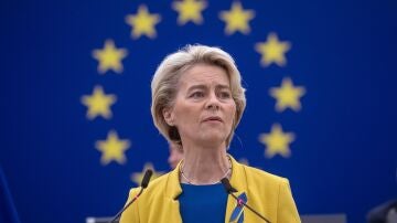 Ursula von der Leyen durante su discurso del Estado de la Unión ante el Parlamento Europeo