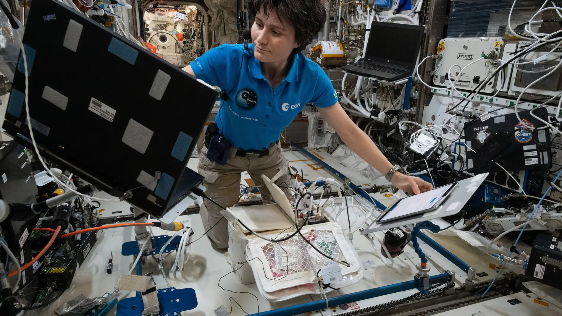 La astronauta Samantha Cristoforetti La astronauta Samantha Cristoforetti