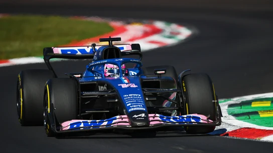 El Alpine de Fernando Alonso durante el GP de Italia El Alpine de Fernando Alonso durante el GP de Italia