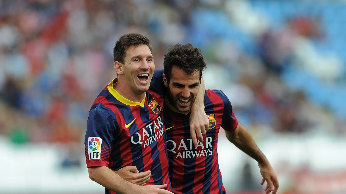 Leo Messi y Cesc Fábregas Leo Messi y Cesc Fábregas