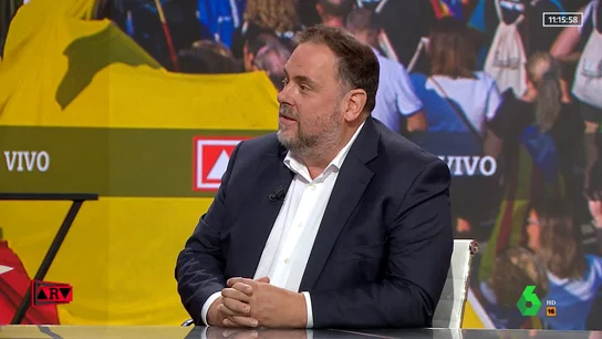 Junqueras rechaza declarar la independencia de Cataluña en 2023 y niega la ruptura del Govern: "Hay diferencias, pero me aseguran que no saldrán" Junqueras rechaza declarar la independencia de Cataluña en 2023 y niega la ruptura del Govern: "Hay diferencias, pero me aseguran que no saldrán"