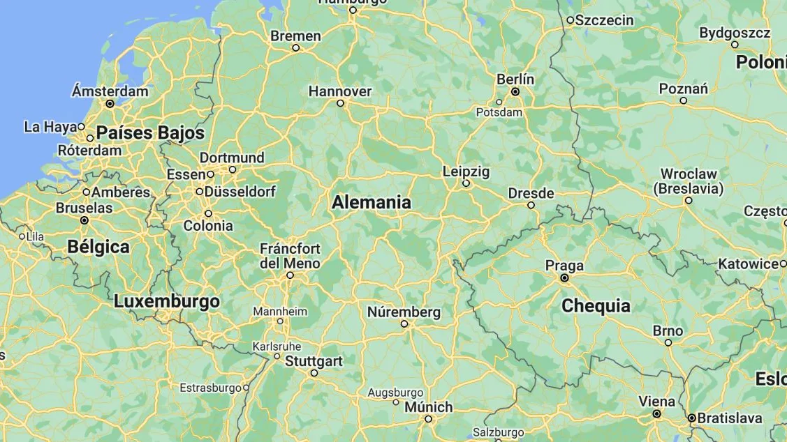 Mapa de Alemania en Google Mapa de Alemania en Google