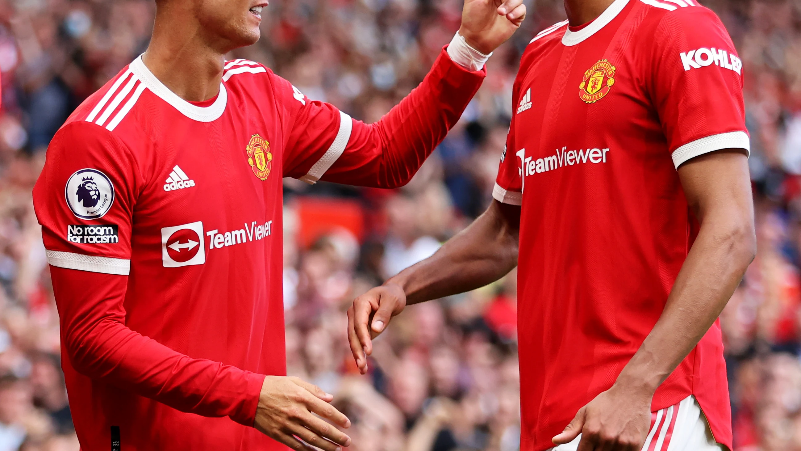 Cristiano Ronaldo y Raphael Varane