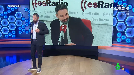 Dani Mateo alucina al ver la sonrisita de Abascal sobre las intenciones de Macarena Olona: "Qué pillo" Dani Mateo alucina al ver la sonrisita de Abascal sobre las intenciones de Macarena Olona: "Qué pillo"