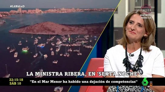 La indignación de Teresa Ribera con la "dejación de competencias" en el Mar Menor: "Es una frivolidad impresentable" La indignación de Teresa Ribera con la "dejación de competencias" en el Mar Menor: "Es una frivolidad impresentable"