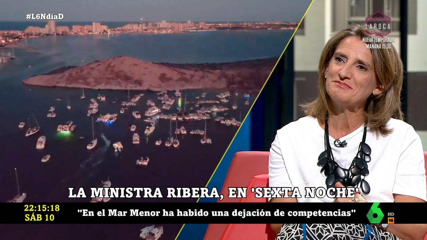 La indignación de Teresa Ribera con la "dejación de competencias" en el Mar Menor: "Es una frivolidad impresentable" La indignación de Teresa Ribera con la "dejación de competencias" en el Mar Menor: "Es una frivolidad impresentable"