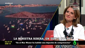La indignación de Teresa Ribera con la "dejación de competencias" en el Mar Menor: "Es una frivolidad impresentable"