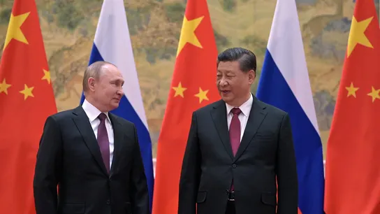 Rusia y China mantienen un encuentro en Samarcanda. Rusia y China mantienen un encuentro en Samarcanda.