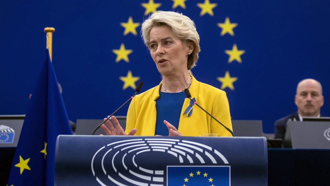 La presidenta de la Comisión Europea, Ursula Von Der Leyen