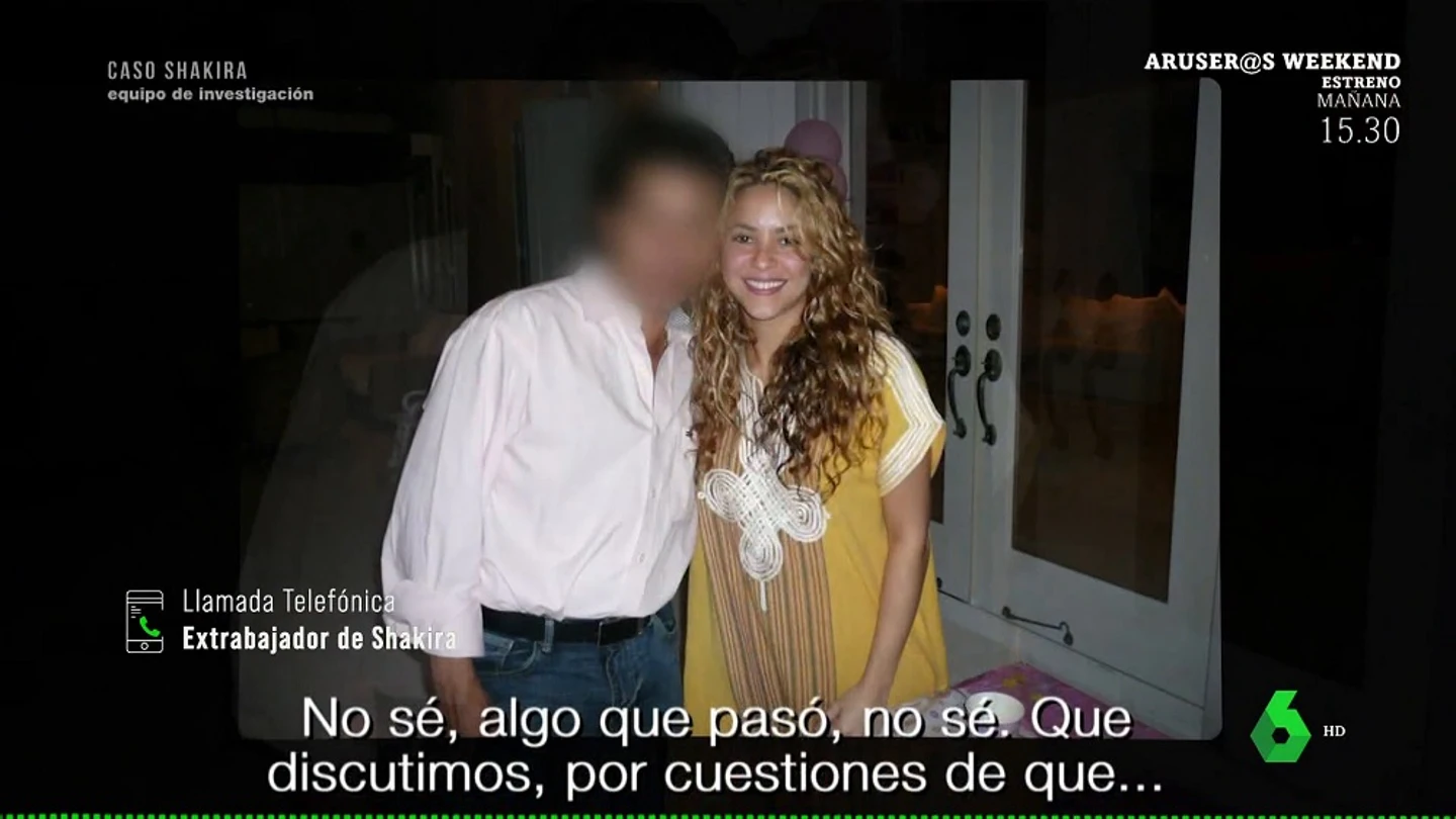 Shakira con un exempleado Shakira con un exempleado