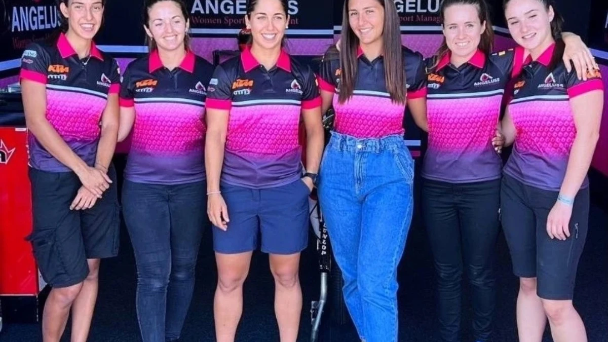 El Angeluss MTA hará historia este fin de semana en el GP de Aragón con la participación de María Herrera en un equipo completamente formado por mujeres