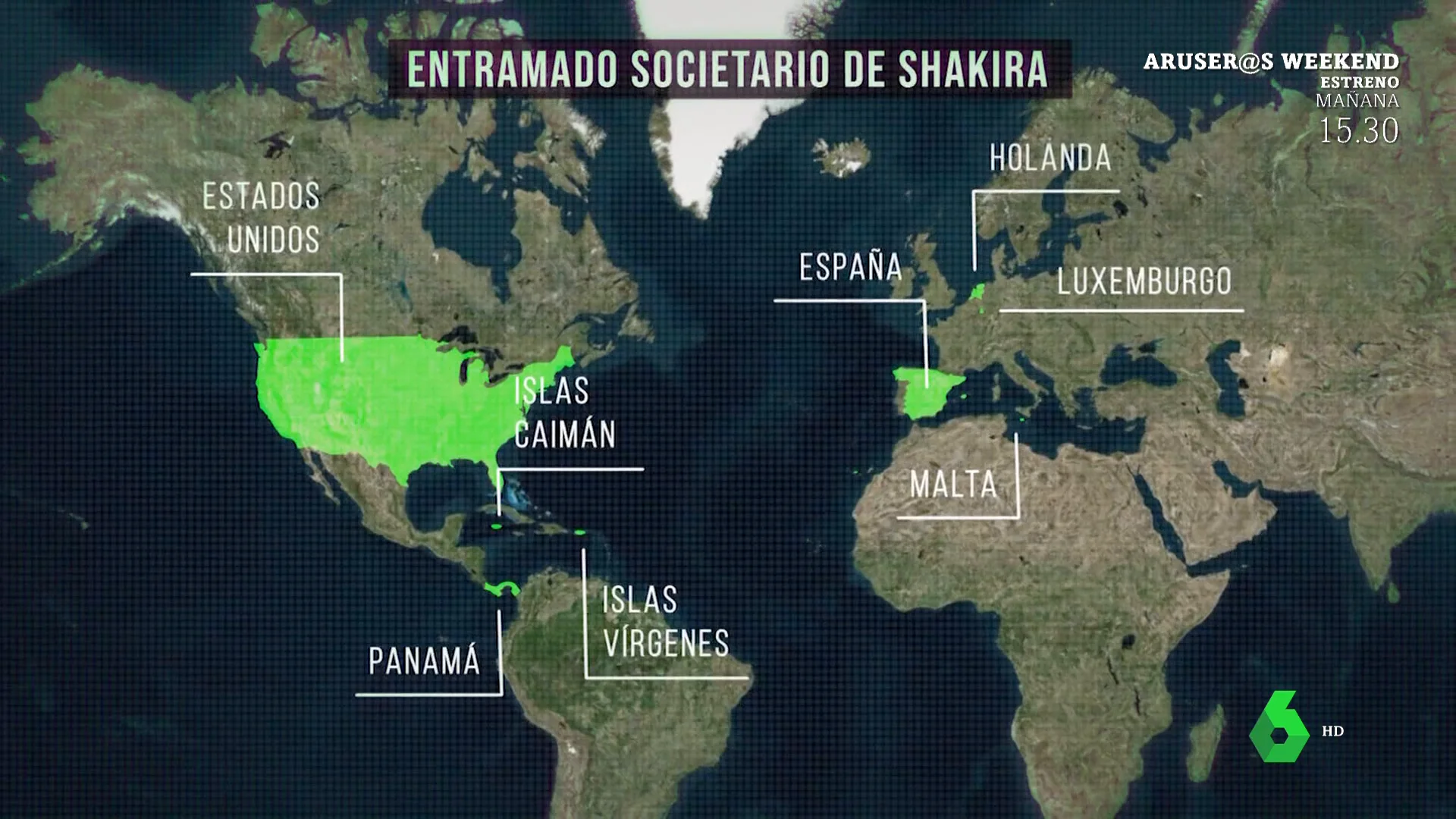 Entramado societario de Shakira