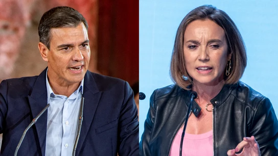 Pedro Sánchez y Cuca Gamarra Pedro Sánchez y Cuca Gamarra
