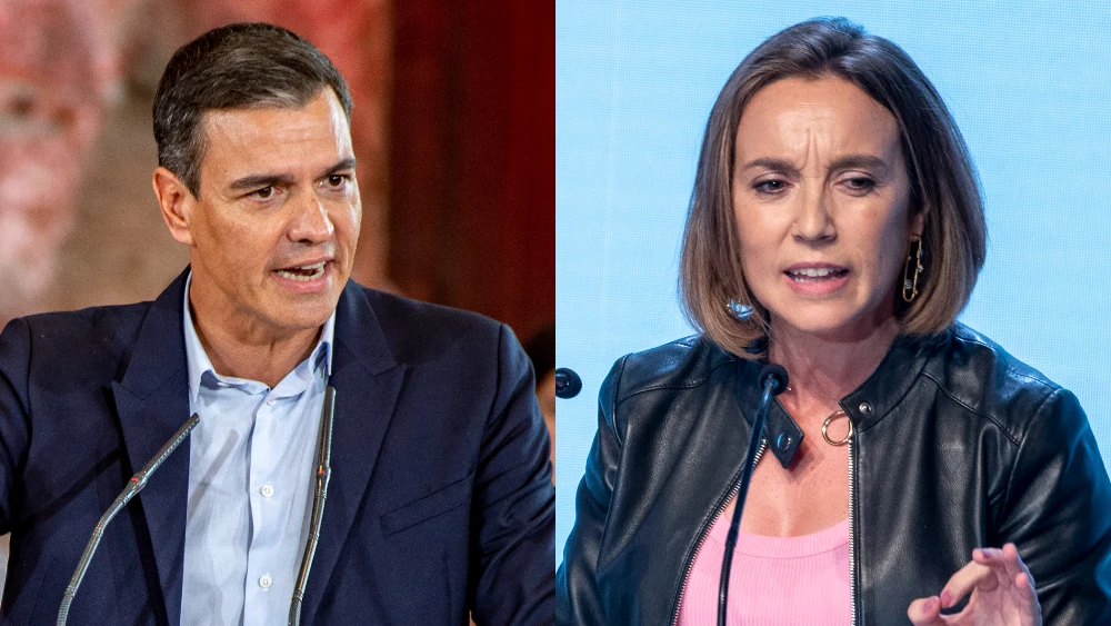 Pedro Sánchez y Cuca Gamarra