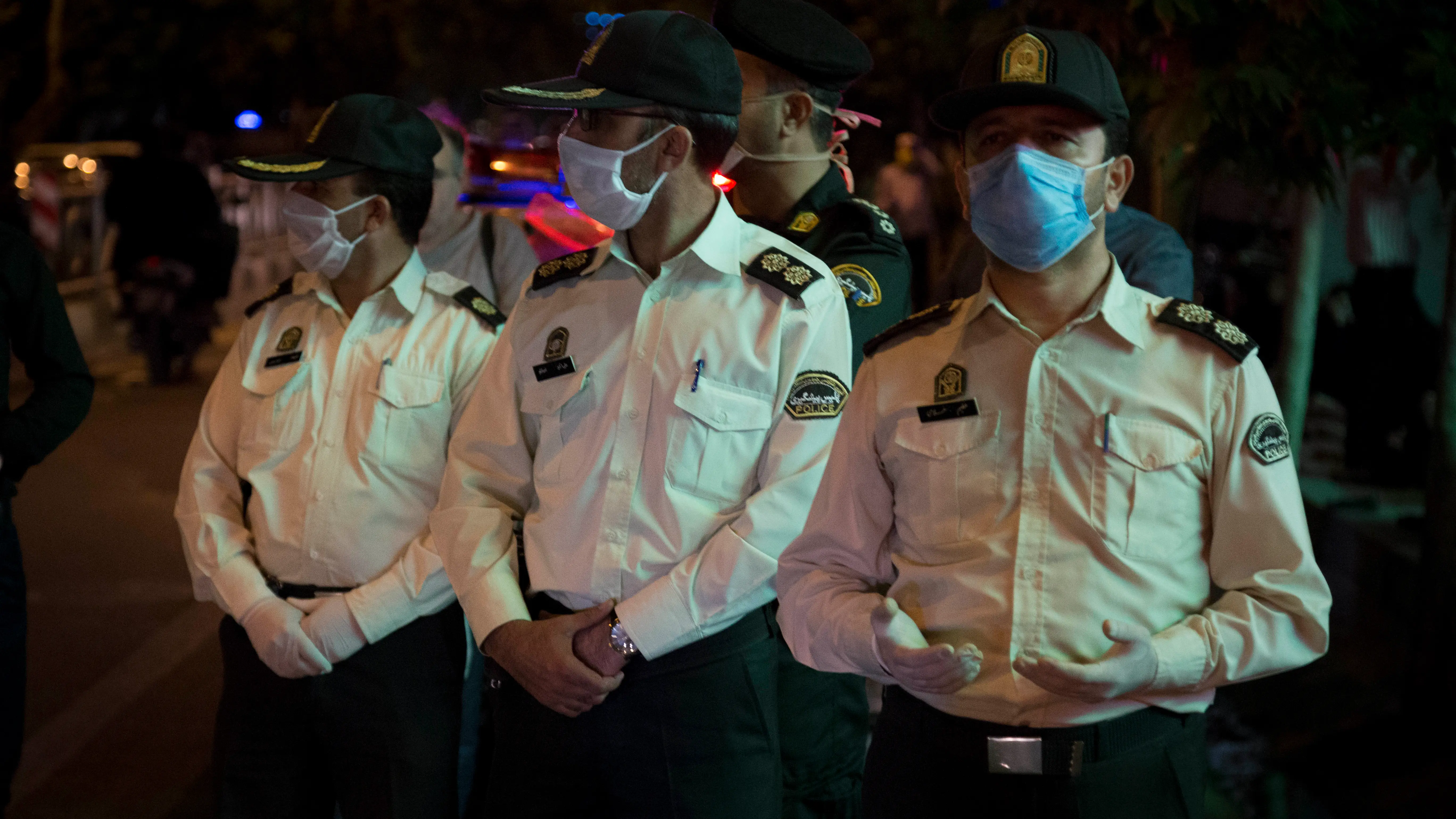 Imagen de archivo de varios agentes de la policía iraní.