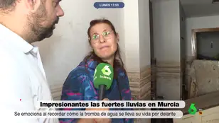 "Pensaba que nos moríamos ahogados": las lágrimas de una vecina de Javalí Viejo (Murcia) tras la enorme riada