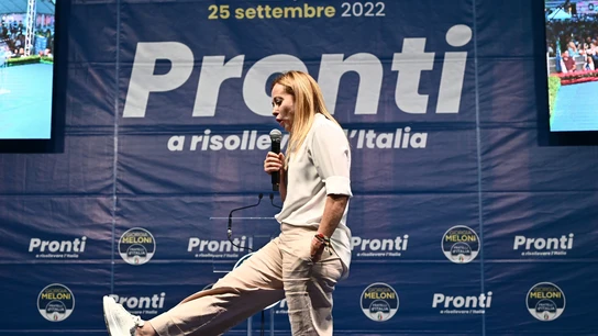 La líder de Hermanos de Italia, Giorgia Meloni. La líder de Hermanos de Italia, Giorgia Meloni.