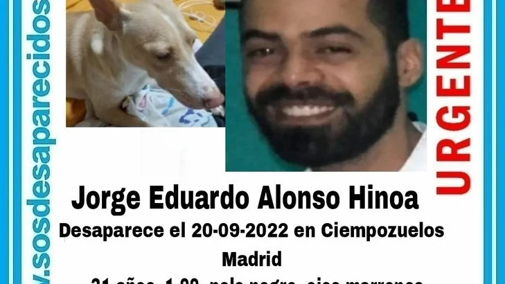 Encuentran al joven de 31 años desaparecido junto a su perra en Ciempozuelos.