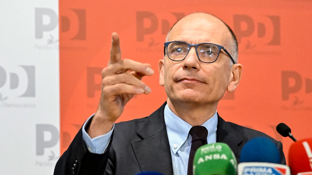 Enrico Letta, secretario del "Partito Democratico" (PD) italiano, durante una rueda de prensa en la sede del PD Nazareno en Roma el 26 de septiembre de 2022/ EFE/EPA/ALESSANDRO DI MEO