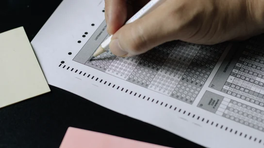 Una plantilla de un examen tipo test Una plantilla de un examen tipo test