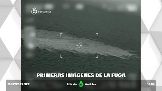 Primeras imágenes de la fuga en el Nord Stream Primeras imágenes de la fuga en el Nord Stream