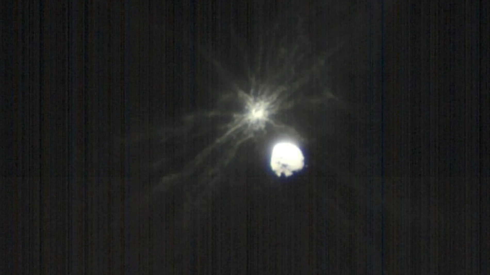 Primeras imágenes del impacto de la nave DART contra el asteroide Dimorphos vistas desde fuera