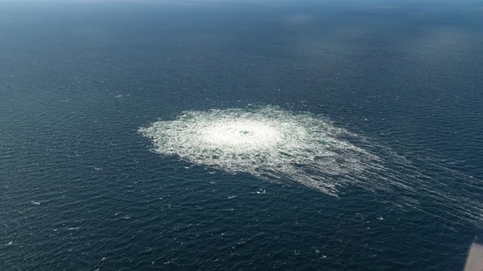Imagen aérea de la fuga del Nord Stream 2 Imagen aérea de la fuga del Nord Stream 2