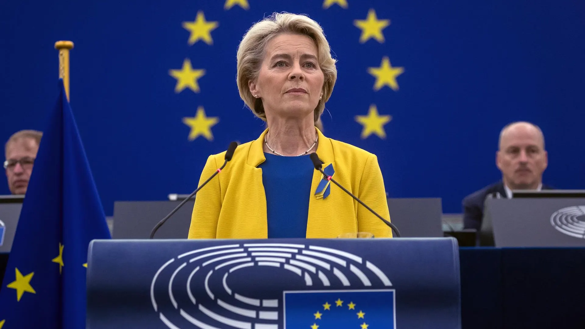 La presidenta de la Comisión Europea, Ursula von der Leyen La Comisión Europea califica de "sabotajes" las fugas detectadas en los gasoductos Nord Stream