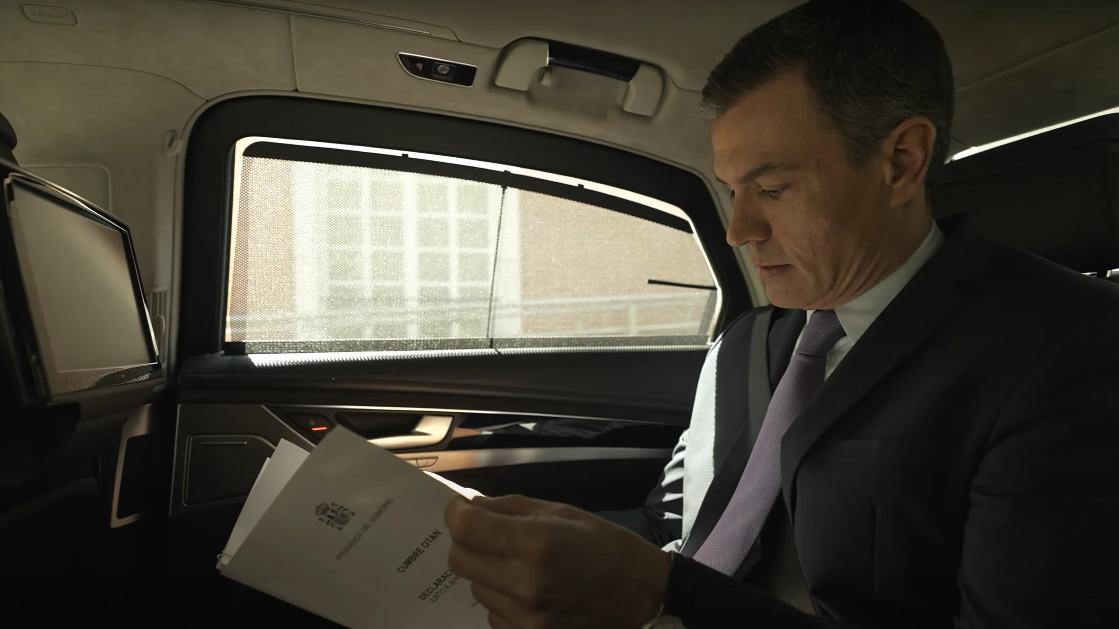 Pedro Sánchez en la docuserie 'La Moncloa'