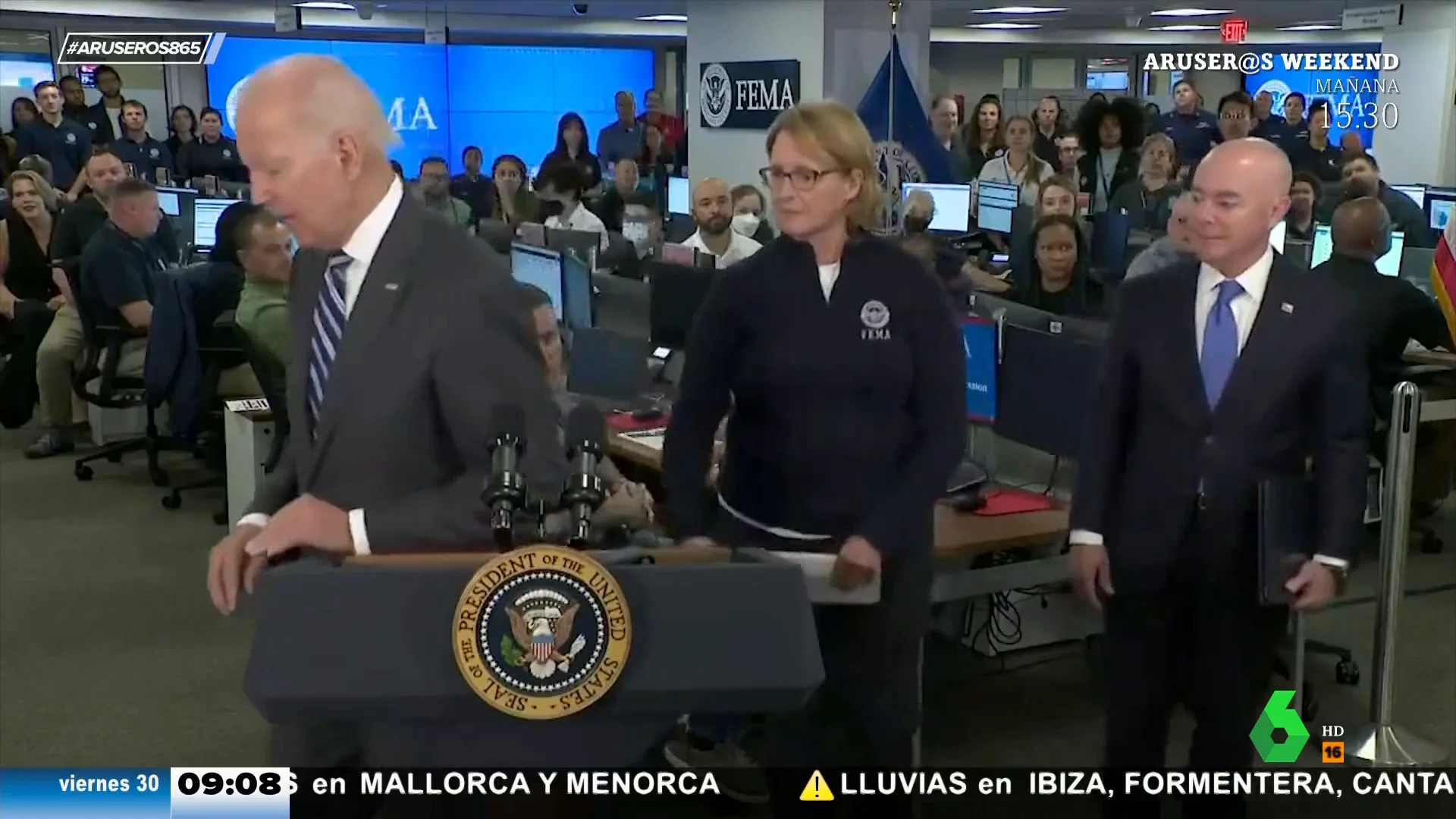 Los aruseros alucinan con el nuevo despiste de Biden