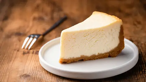 Imagen de archivo de una tarta de queso Imagen de archivo de una tarta de queso