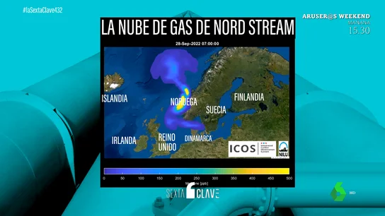 Así se ha movido por Europa la nube de metano provocada por las fugas en el Nord Stream Así se ha movido por Europa la nube de metano provocada por las fugas en el Nord Stream