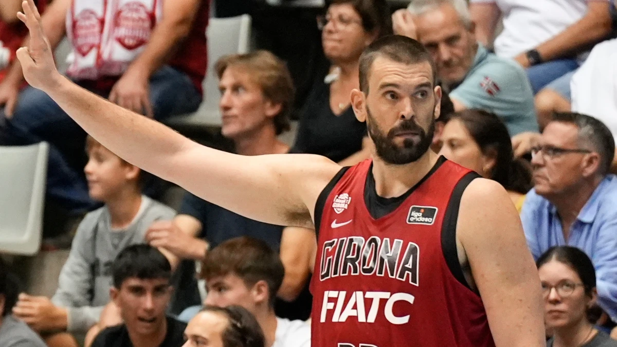 Marc Gasol, con el Basquet Girona