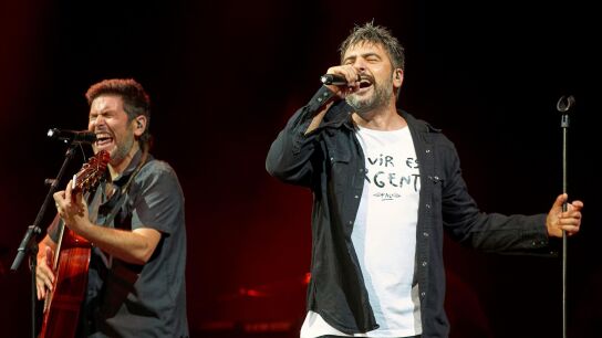 Los hermanos David y Jos&eacute; Manuel Mu&ntilde;oz "Estopa" durante un concierto.