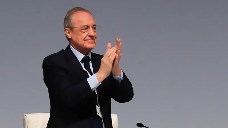 Florentino Pérez, en la Asamblea del Real Madrid