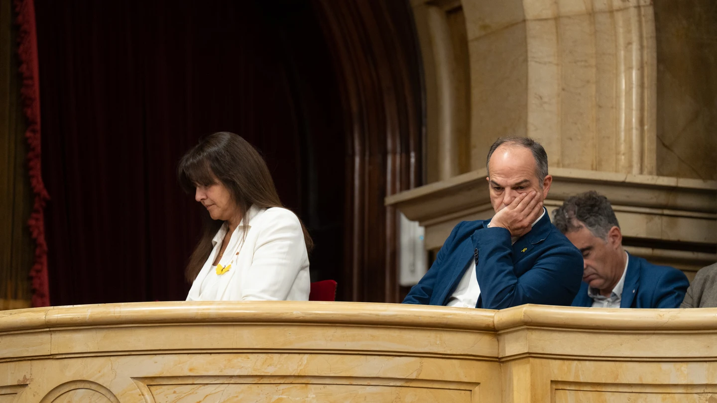 La presidenta de Junts, Laura Borràs, y el secretario general de Junts, Jordi Turull. La presidenta de Junts, Laura Borràs, y el secretario general de Junts, Jordi Turull.