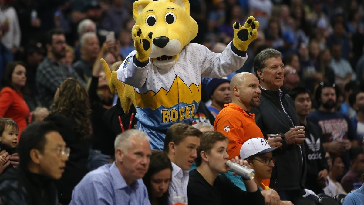 Rocky, la mascota de los Denver Nuggets