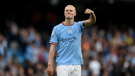 Haaland ante el Manchester United Haaland ante el Manchester United