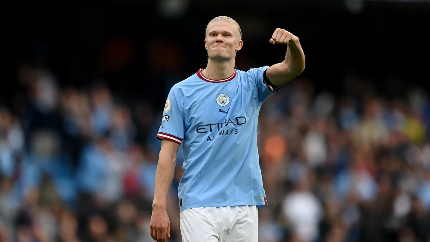 Haaland ante el Manchester United Haaland ante el Manchester United