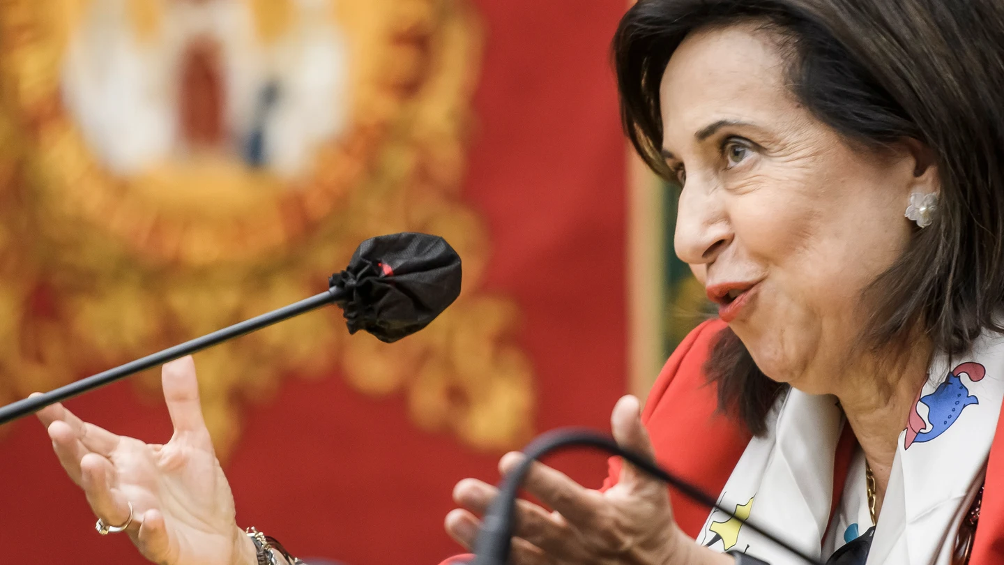 La ministra de Defensa, Margarita Robles, durante un acto La ministra de Defensa, Margarita Robles, durante un acto