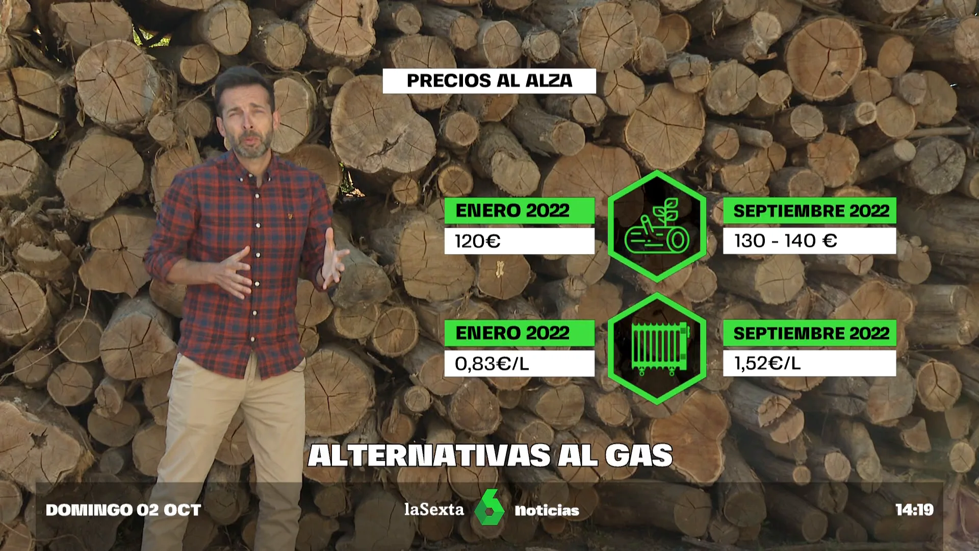 Leña y chimeneas, la alternativa para calentar la casa frente a las subidas del gas