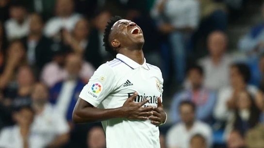 Vinicius se lamenta tras una acción Vinicius se lamenta tras una acción