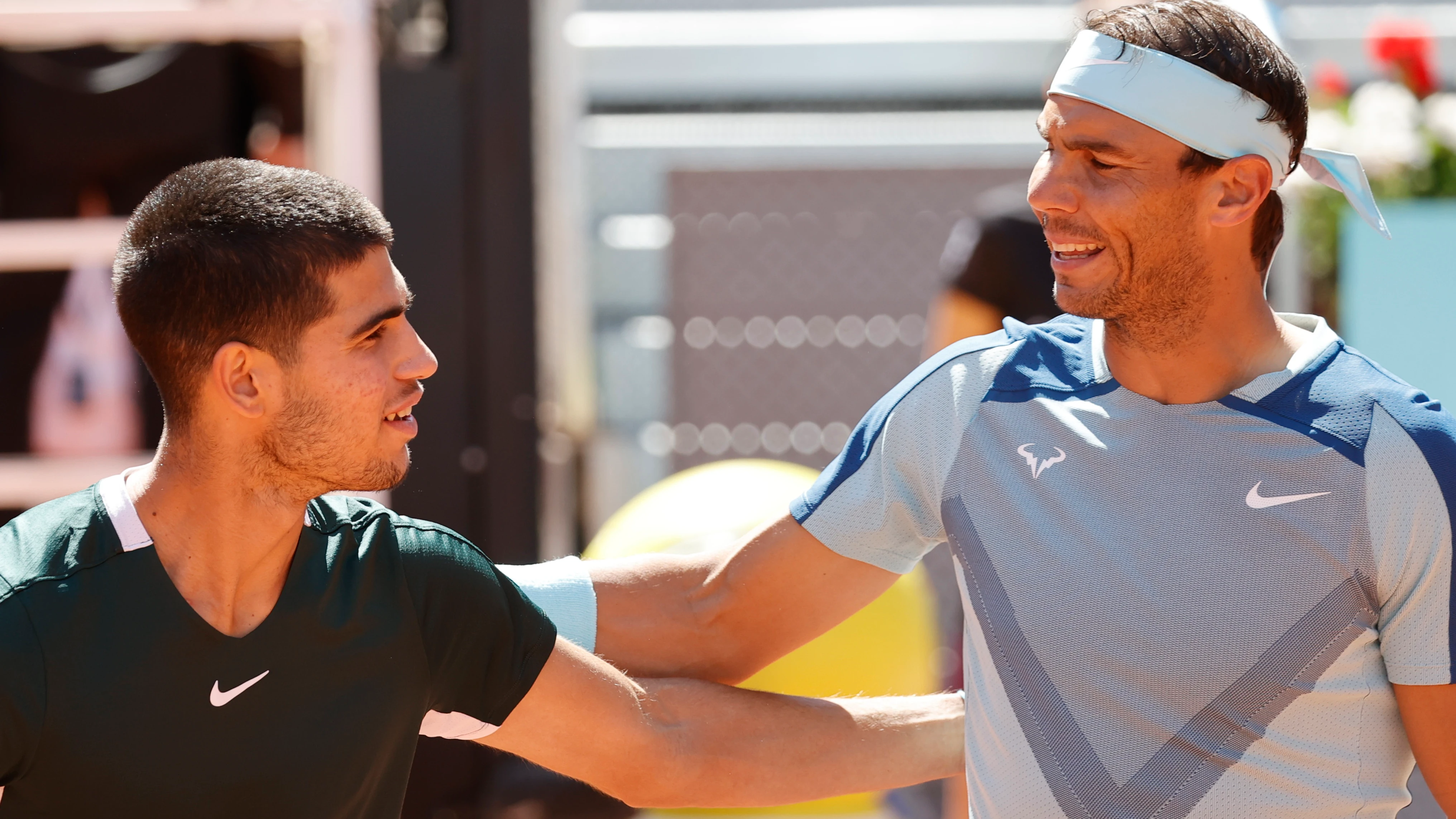 Carlos Alcaraz y Rafa Nadal