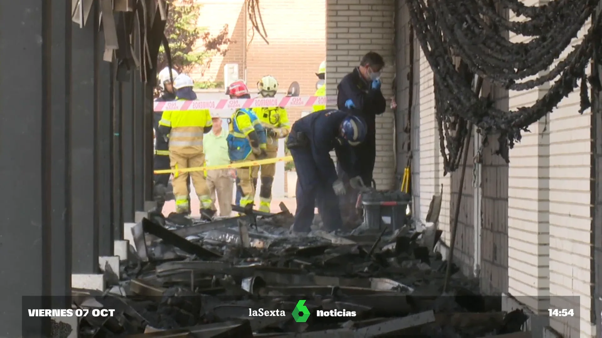 Investigan las razones del incendio en Alcorcón