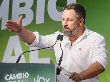 El líder nacional de Vox, Santiago Abascal.