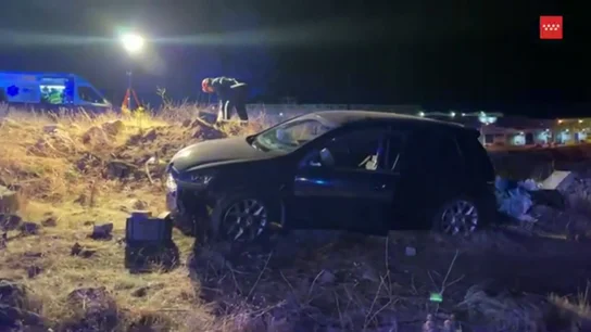 Dos heridos graves en Colmenar Viejo en un fuerte accidente de tráfico Dos heridos graves en Colmenar Viejo en un fuerte accidente de tráfico