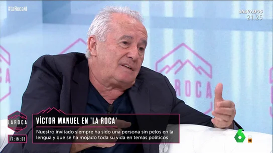 LA ROCA - La reflexión de Víctor Manuel sobre la canción en una fiesta de Vox que hablaba de "volver al 36" LA ROCA - La reflexión de Víctor Manuel sobre la canción en una fiesta de Vox que hablaba de "volver al 36"
