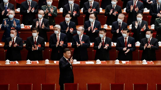 Xi Jinping, en la inauguración del 20º Congreso del Partido Comunista de China Xi Jinping, en la inauguración del 20º Congreso del Partido Comunista de China