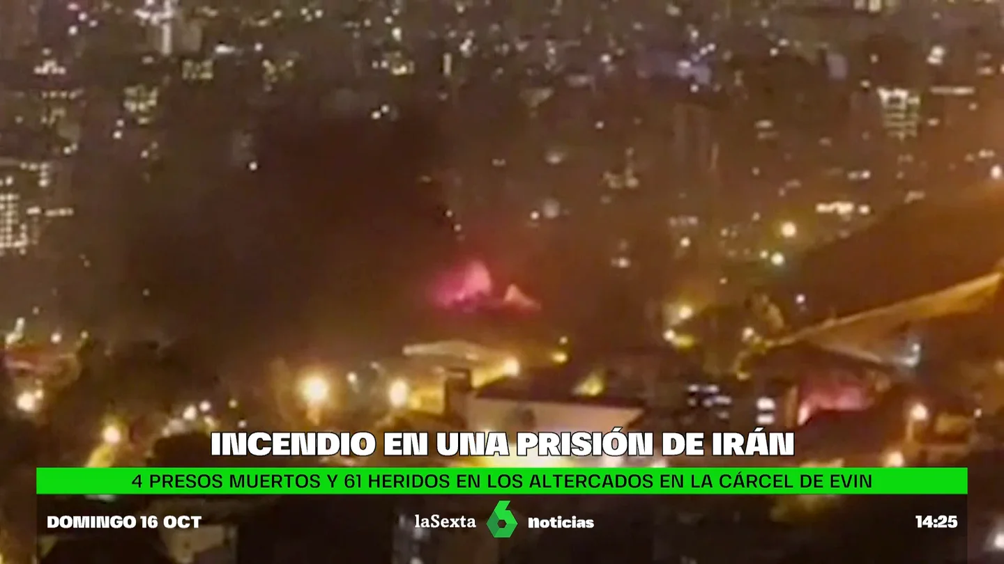 Un incendio y enfrentamientos en la mayor prisión de Teherán: al menos ocho personas resultan heridas Un incendio y enfrentamientos en la mayor prisión de Teherán: al menos ocho personas resultan heridas